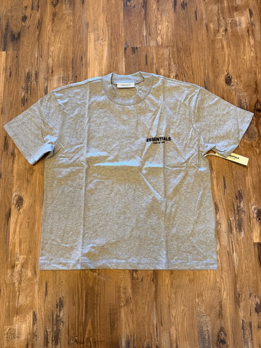 Essentials Men Short Sleeve Crewneck T-Shirt - Light Gray